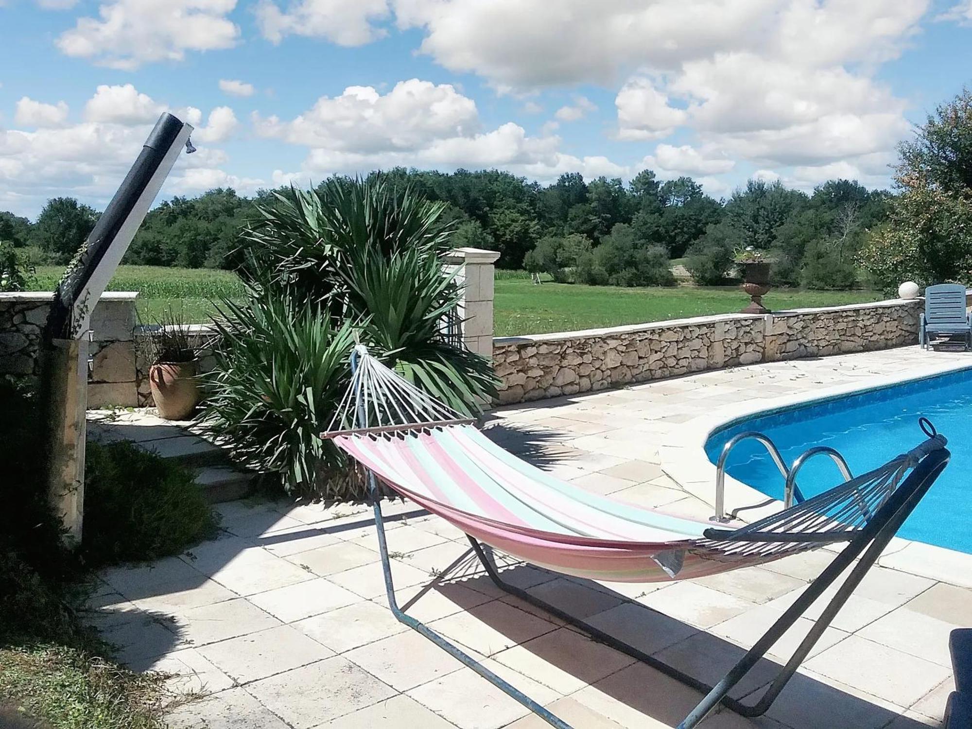 Villa Charmante A Bosset Avec Piscine Partagee Bagian luar foto